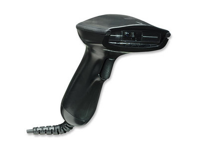 Manhattan Long Range CCD Handheld Barcode Scanner, USB, 500mm Scan Depth, up to 500 scans per second, Cable 1.5m, Black, Box