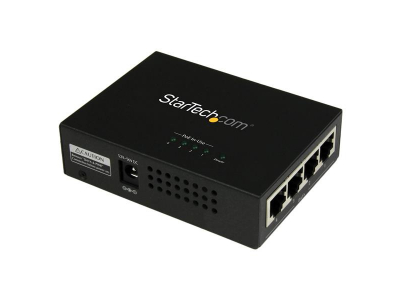 StarTech.com 4-Port Gigabit Midspan - PoE+ Injector - 802.3at/af