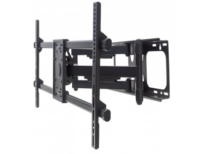 Manhattan Monitor/TV Wall Mount, Full Motion (3 pivots & tiltable), 1 screen, 37-90", Vesa 200x200 to 800x400mm, Max 75kg, Black