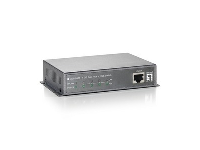 LevelOne 5-Port Gigabit Ethernet PoE Switch, 120W, 802.3at PoE+, 4 PoE Outputs