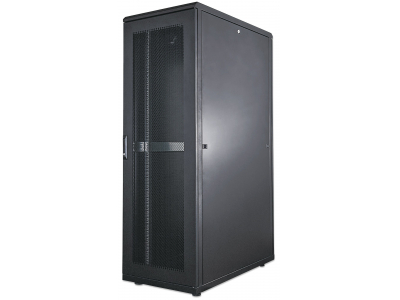 Intellinet 19" Server Cabinet, 26U, 1322 (h) x 600 (w) x 1000 (d) mm, IP20-rated housing, Max 1500kg, Flatpack, Black