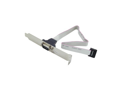 Lindy PC Back Plate Serial Adapter 9Sub-D Grey