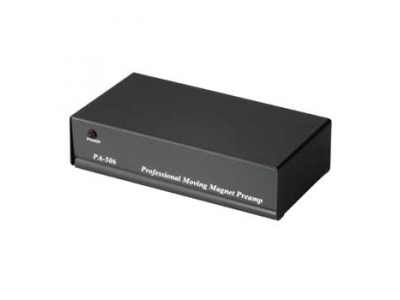 Hama Stereo Phono Preamplifier PA 506, with AC/DC Adapter 230V/50Hz audio converter Black