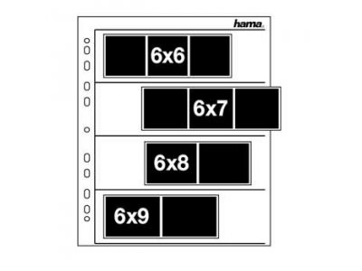 Hama Negative sleeves, 60 - 70 mm, Glassine matt photo album 4 sheets 60 x 70 mm