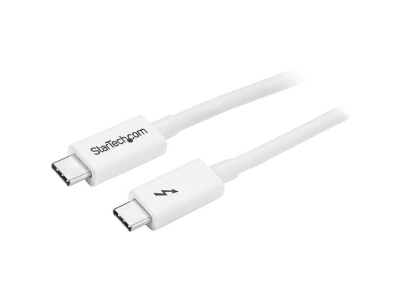 StarTech.com Thunderbolt 3 Cable - 20Gbps - 1m - White - Thunderbolt, USB, and DisplayPort Compatible