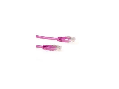 ACT UTP Cat6 Patch 20m networking cable Pink