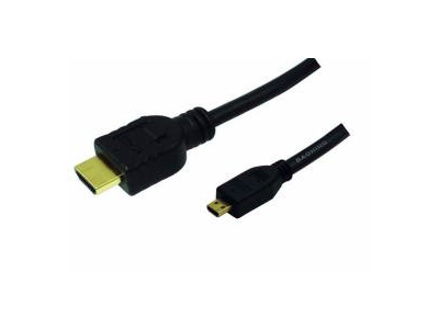 LogiLink HDMI/microHDMI, 2.0m HDMI cable 2 m HDMI Type A (Standard) HDMI Type D (Micro) Black
