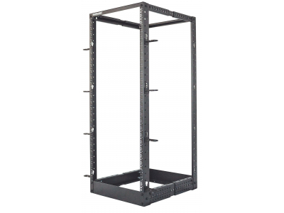 Intellinet 19" 4-Post Open Frame Rack, 26U, Max 360kg, Flatpack, Black
