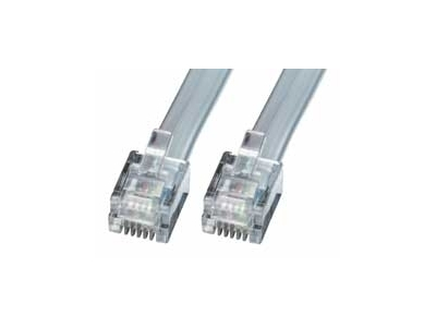 Lindy RJ-12 M/M 15.0m telephony cable 15 m Grey