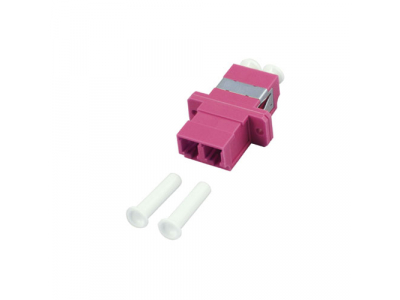 ACT Fiber optic LC-LC duplex adapter OM4