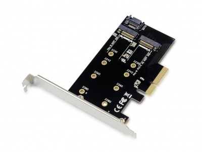 Conceptronic EMRICK 2-in-1 M.2 SSD PCIe Adapter SATA AHCI NVMe