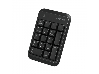 LogiLink ID0201 numeric keypad Notebook Bluetooth Black