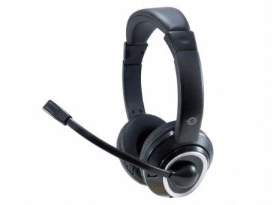 Conceptronic POLONA02B headphones/headset Head-band 3.5 mm connector Black