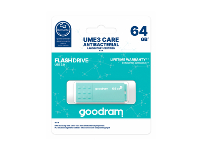 Goodram UME3 Care USB 3.0 64GB Turquoise