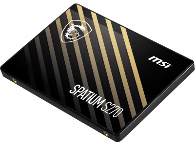 MSI SPATIUM S270 SATA 2.5 480GB internal solid state drive 2.5" Serial ATA III 3D NAND
