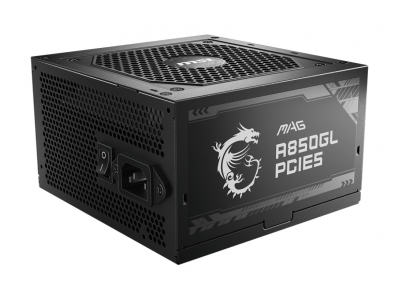 MSI MAG A850GL PCIE5 power supply unit 850 W 20+4 pin ATX ATX Black