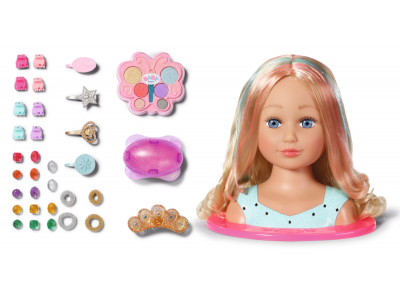 BABY born Sister Styling Head Princess Doll make-up & hair styling set