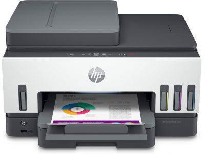 HP Smart Tank 7605 All-in-One, Print, Copy, Scan, Fax, ADF and Wireless, 35-sheet ADF; Scan to PDF; Two-sided printing