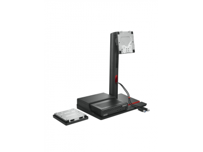 Lenovo 4XF1K03170 monitor mount / stand 68.6 cm (27") Black Desk
