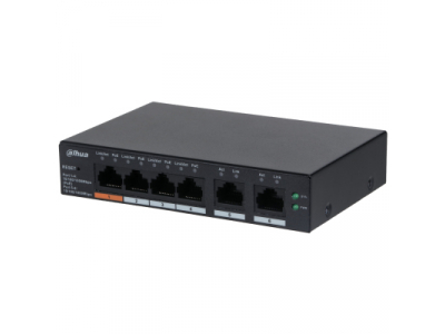 Dahua Technology DH-CS4006-4GT-60 network switch Managed L2 Gigabit Ethernet (10/100/1000) Power over Ethernet (PoE) Black
