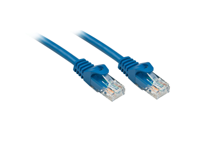 Lindy RJ-45/RJ-45 Cat6 3m networking cable Blue U/UTP (UTP)
