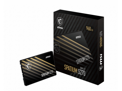 MSI SPATIUM S270 SATA 2.5 240GB internal solid state drive 2.5" Serial ATA III 3D NAND
