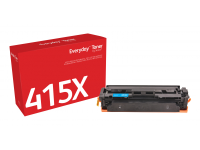 Everyday ™ Cyan Toner by Xerox compatible with HP 415X (W2031X), High capacity