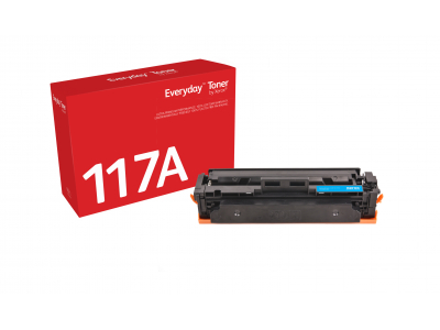 Everyday ™ Cyan Toner by Xerox compatible with HP 117A (W2071A), Standard capacity