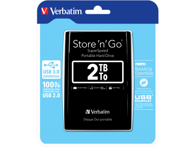 Verbatim Store 'n' Go external hard drive 2048 GB Black