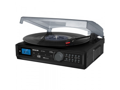 Sencor STT 212U Vinilplašu atskaņotājs ar Bluetooth/ MP3/ USB/ SD / Radio