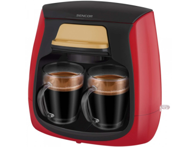 Sencor SCE 2101RD Kafijas automāts ar 2 krūzēm komplektā 0.3L 500W