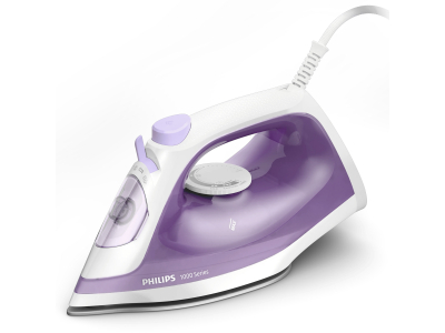  Philips 1000 Series Steam iron DST1020/30, 1800W, 20g/min continous steam, 90g steam boost, non-stick soleplate, 250ml water tank, DST1020/30