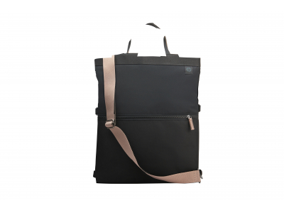  HP 14 Backpack Tote - 18 Liter Capacity, 4-way Convertible (backpack/tote/bag/handbag w/shoulder strap included), RFID Pocket, Extra Durable - Black, Beige 9C2H1AA