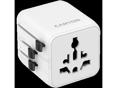 CANYON Travel Adapter OnTour One EU/UK/US/AUS White CNS-TA1005W