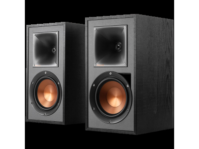 Klipsch Reference R-51PM Powered Bookshelf Speakers, Black, Pair 1066255