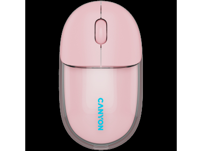 CANYON mouse OnClick 24 BT/ Wireless Transparent/Pink CNS-CMSW24P