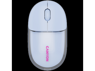 CANYON mouse OnClick 24 BT/ Wireless Transparent/Blue CNS-CMSW24BL