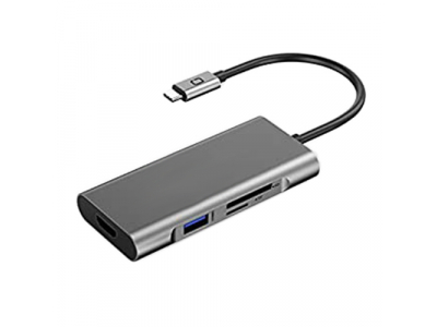 Adapter USB Type-C - 3 x USB 3.0, Type-C PD, HDMI, SD, TF