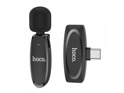 HOCO L-15 Wireless Lavalier Microphone, USB Type-C