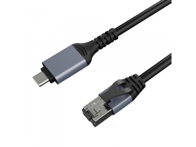 Adapter Cable CAT6 UTP, USB Type-C to RJ45, 1m