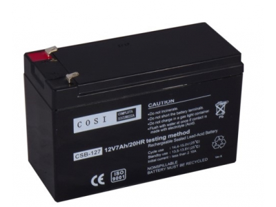 Battery, 12V 7Ah, T1