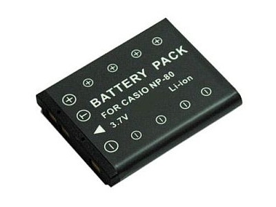 Casio, battery NP-80, NP-82