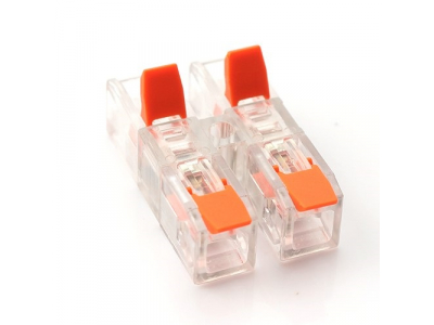 Splicing Connector, Inline with Lever, 2-2, 0.2–4.0mm², 32A, 450V, 20pcs
