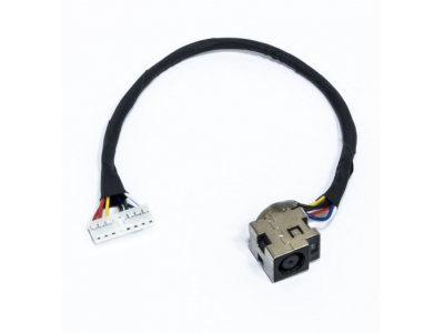 Power jack with cable, HP G62, COMPAQ CQ62