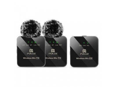 Wireless Lavalier Dual Microphone, OTG USB Type-C, Lightning