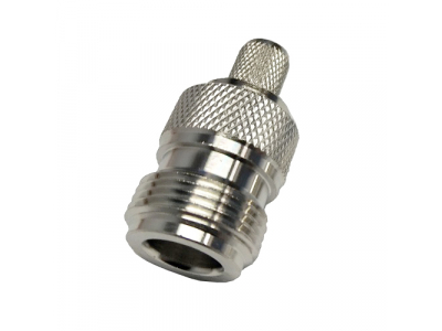 N-female Crimp Connector for RG6 Cable
