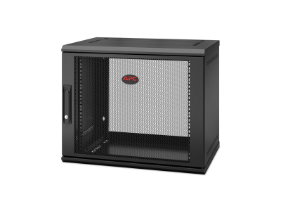 APC NetShelter WX 9U Single Hinged Wall-mount Enclosure 400mm Deep. Wall mounted rack Black