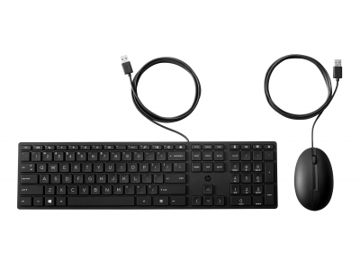  HP 320MK USB Wired Mouse Keyboard Combo, spill resistant – Black - EST 9SR36UT#ARK