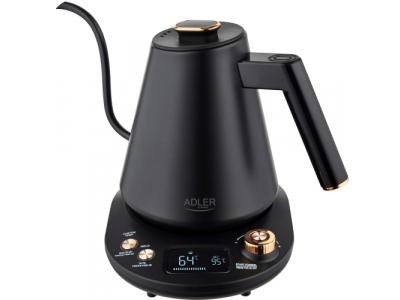Adler AD 1349B Elektriskā tējkanna ar garu snīpi 1L 1100W