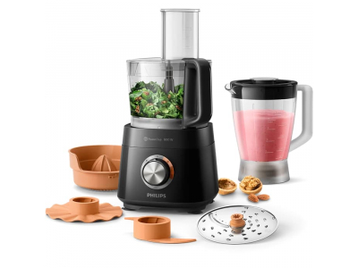 PHILIPS Viva Collection Kompaktais virtuves kombains 800W, melns